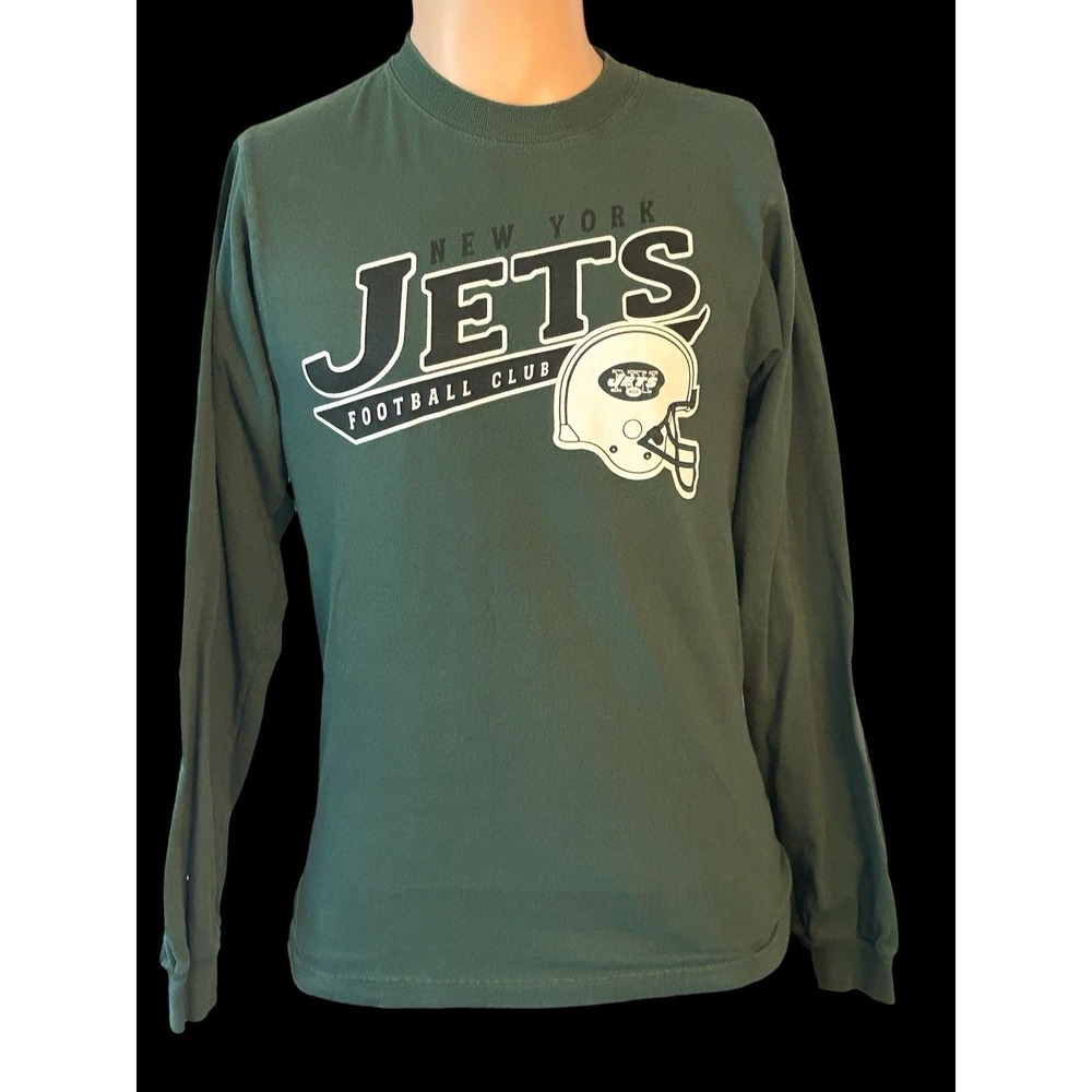 New York Jets Women's‎ Small Green Long Sleeve T-Shirt NFL Football